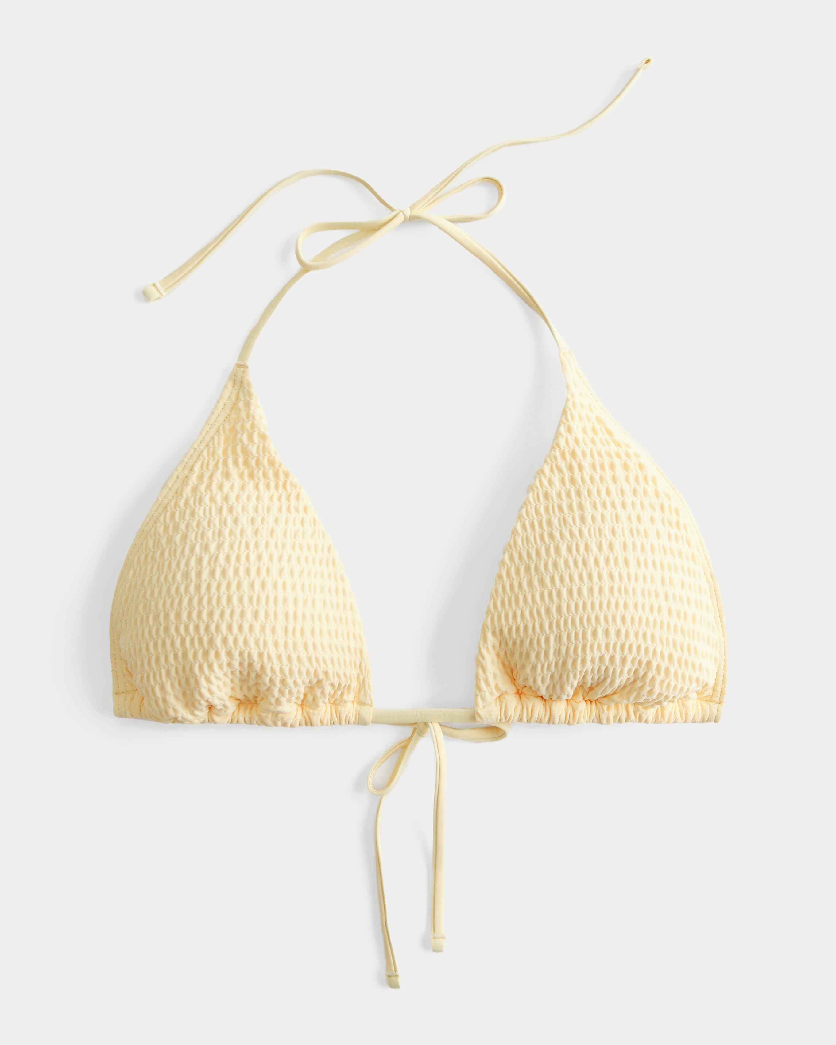 Smocked Mult-Way Triangle Bikini Top Product Image