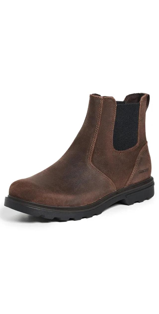 SOREL Carson Chelsea Waterproof Boots Tobacco, Black Product Image