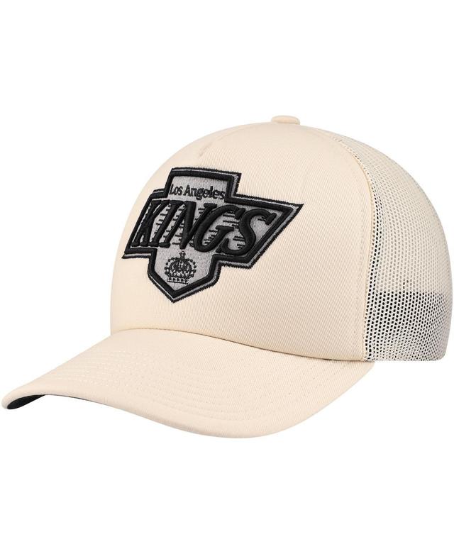 Mitchell & Ness Mens Cream Los Angeles Kings Foam Front Trucker Adjustable Hat Product Image