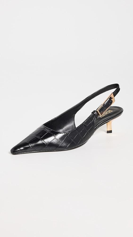 Schutz Lana Croco Slingback Pumps | Shopbop Product Image