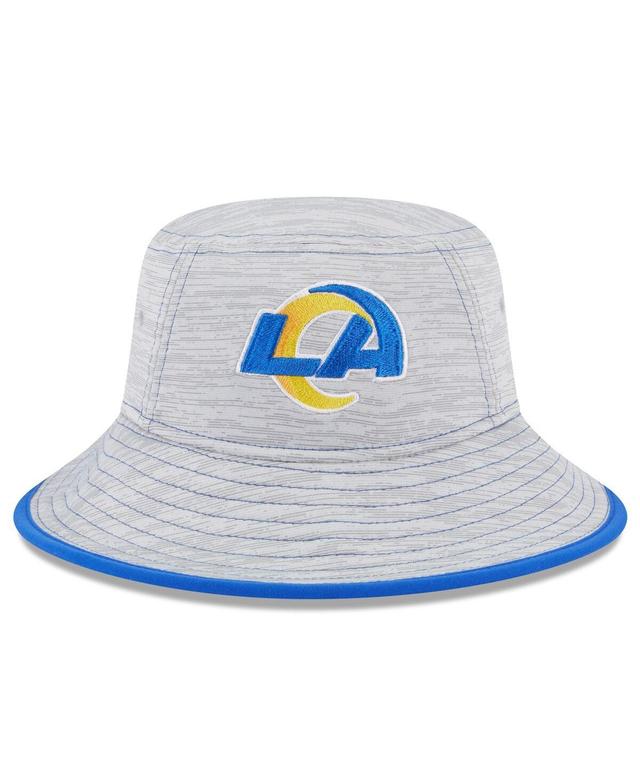 Mens New Era Gray Los Angeles Rams Game Bucket Hat Product Image