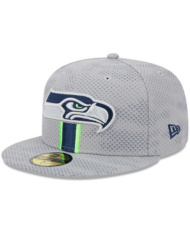 New Era Mens Gray Seattle Seahawks 2024 Sideline 59FIFTY Fitted Hat Product Image