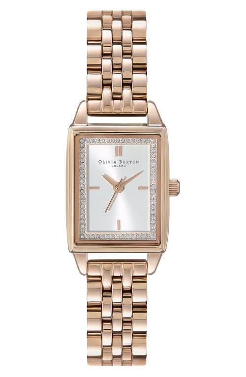 Olivia Burton Classics Rectangular Mesh Strap Watch, 20mm Product Image