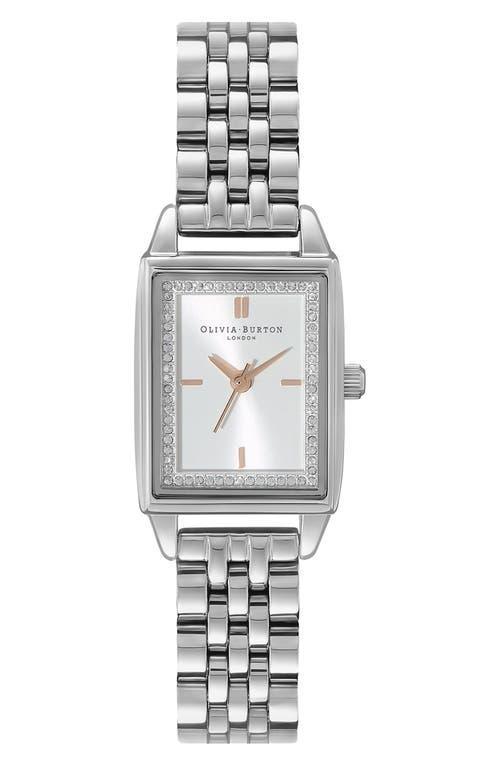 Olivia Burton Classics Rectangular Mesh Strap Watch, 20mm Product Image