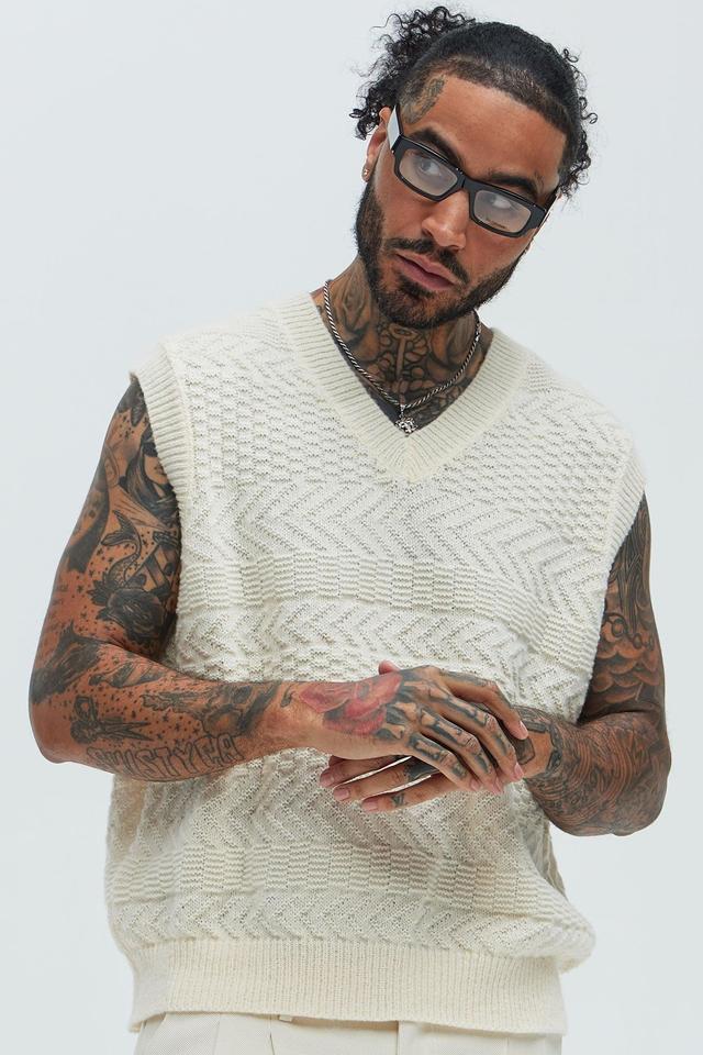 Now Or Never Sweater Vest - Cream Product Image