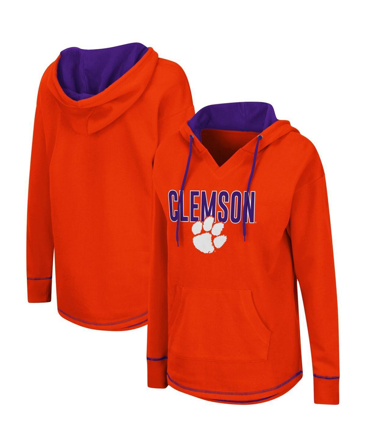 Womens Colosseum Clemson Tigers Tunic Pullover Hoodie Product Image