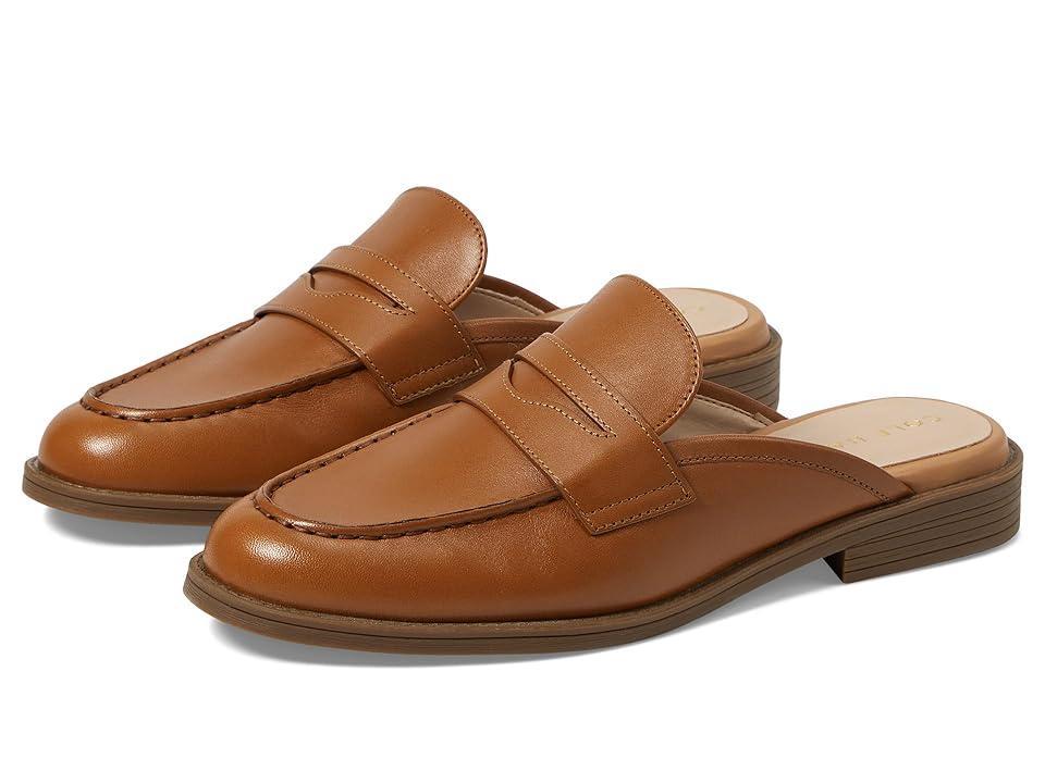 Cole Haan Stassi Penny Mule (Pecan Leather) Women's Flat Shoes Product Image