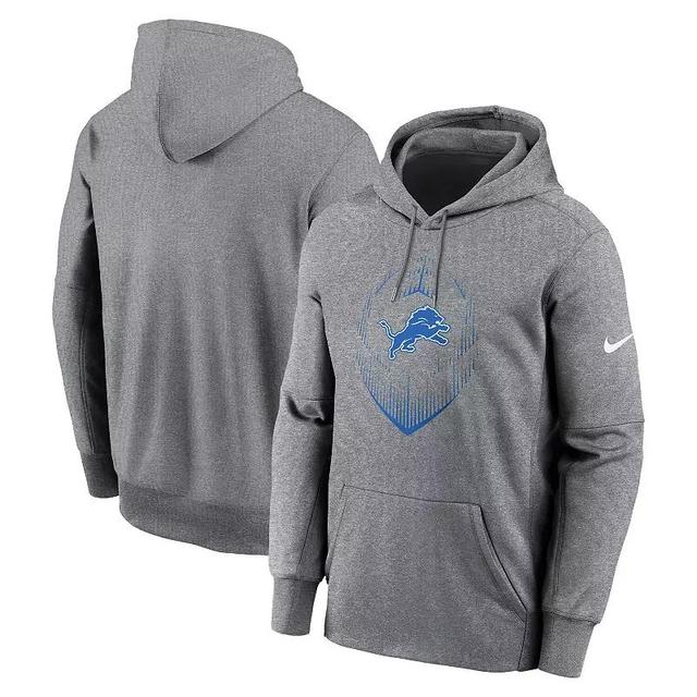 Mens Nike Heather Gray Cleveland Browns Icon Performance Pullover Hoodie Product Image