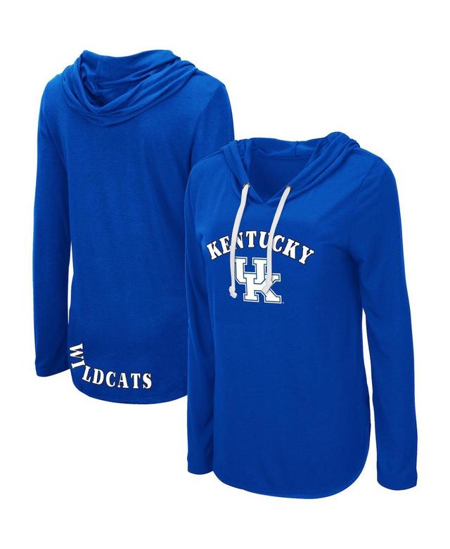 Womens Colosseum Royal Kentucky Wildcats My Lover Lightweight Hooded Long Sleeve T-shirt Product Image