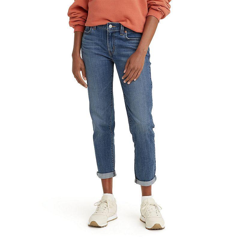 Womens Levis Boyfriend Jeans Med Blue Product Image