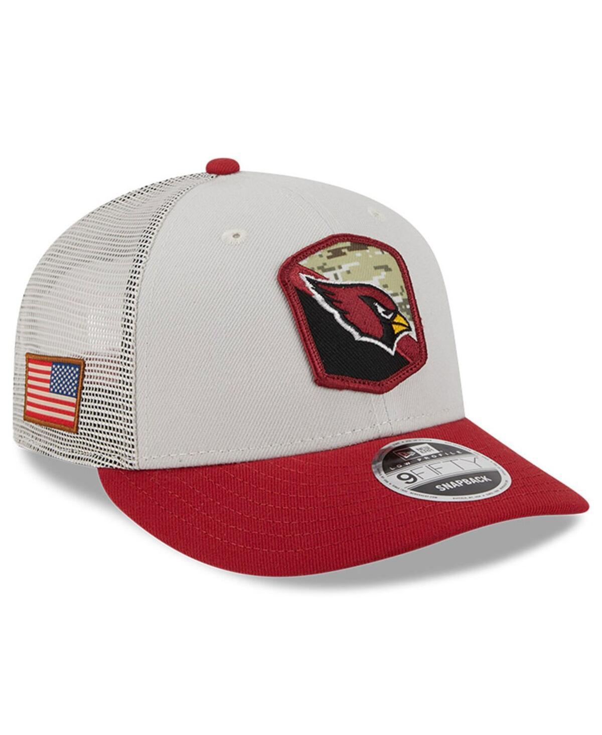 Mens New Era  Stone/Cardinal Arizona Cardinals 2023 Salute To Service Low Profile 9FIFTY Snapback Hat Product Image