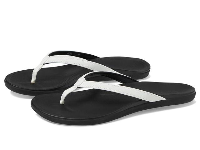 OluKai Ho'opio Onyx) Women's Sandals Product Image