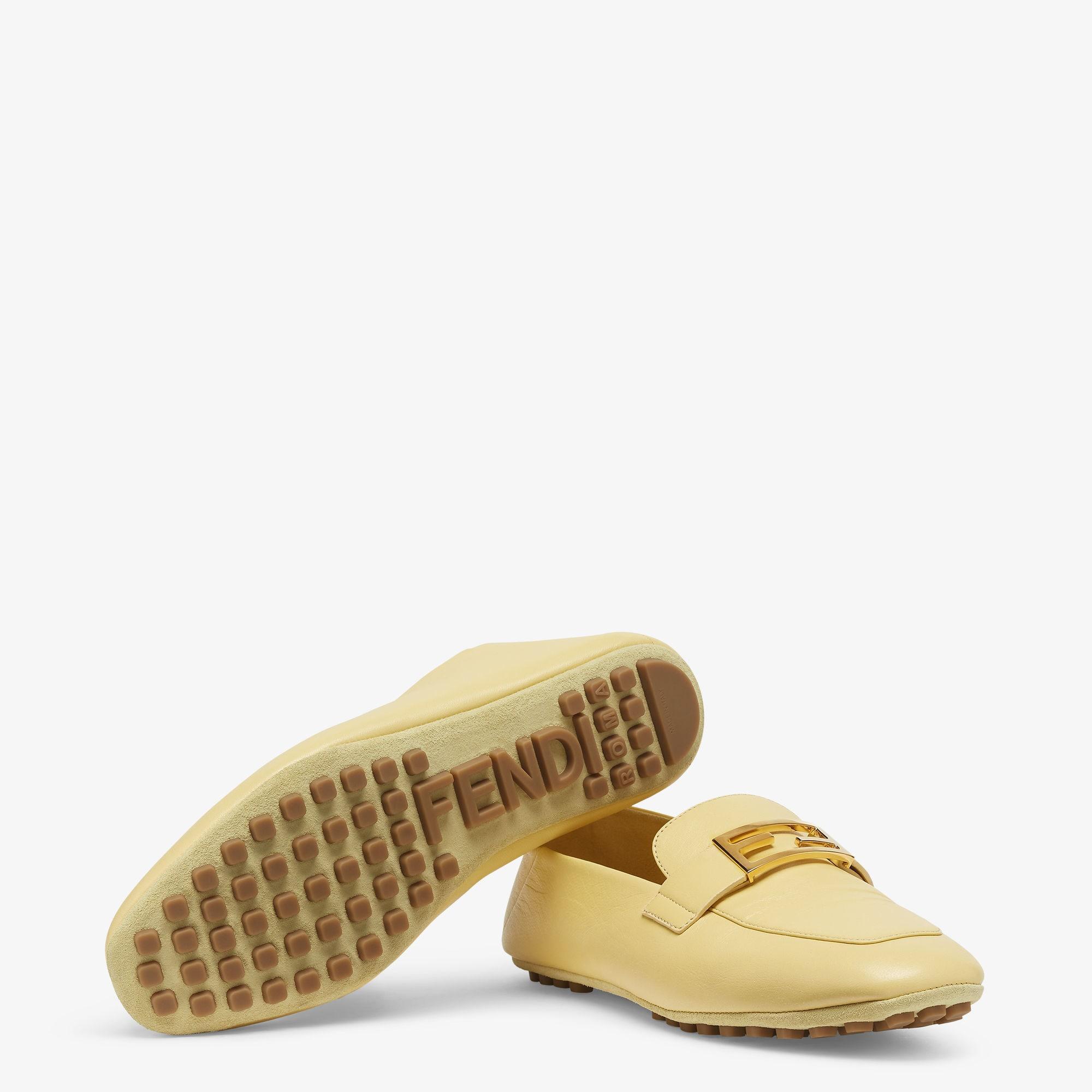 BaguetteYellow leather loafers Product Image