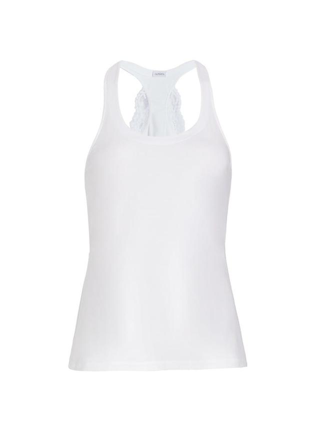 Womens Souple Inset Lace Racerback Tank Product Image