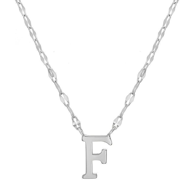 Paige Harper Initial Necklace, Womens F Sterling Product Image