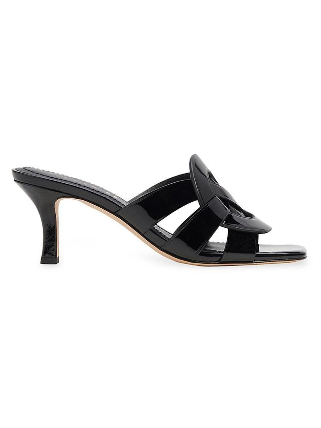 Womens Tillie 64MM Patent Leather Sandals Product Image