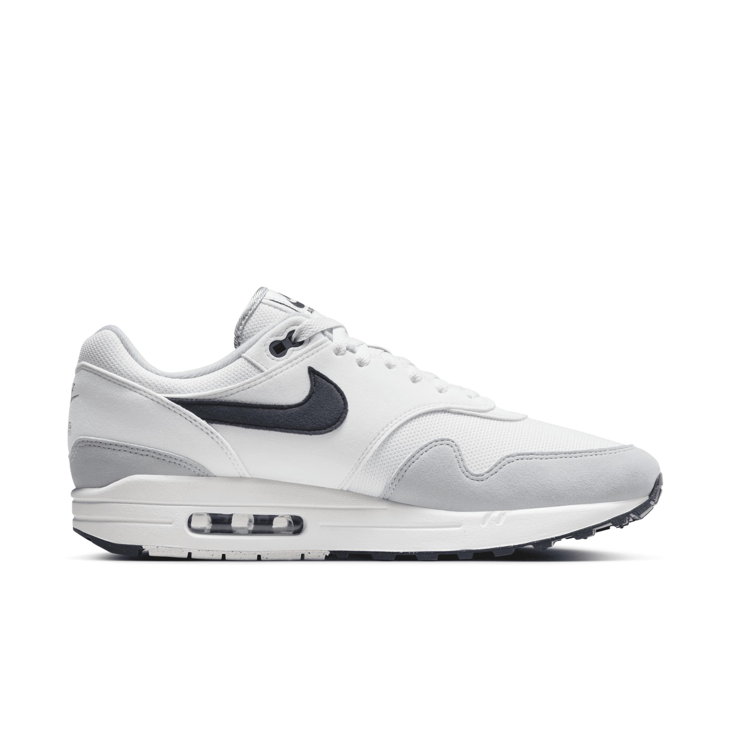 Nike Mens Nike Air Max 1 - Mens Running Shoes Platinum Tint/Dark Obsidian Product Image