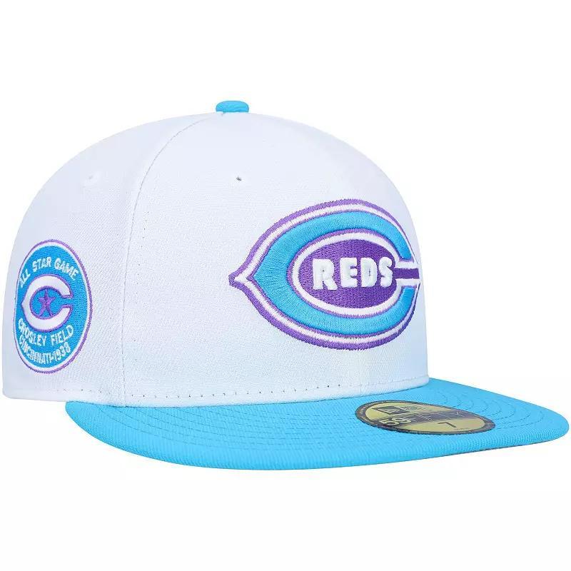 Mens New Era White Cincinnati Reds 1938 MLB All-Star Game Vice 59FIFTY Fitted Hat Product Image