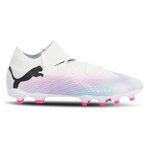 PUMA Mens Future 7 Pro FG/AG - Soccer Shoes Puma White/Puma Black/Poison Pink Product Image