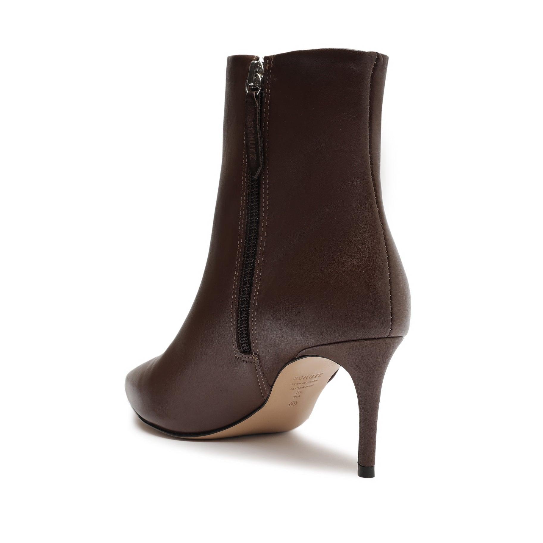 Magali Mid Leather Bootie Female Product Image