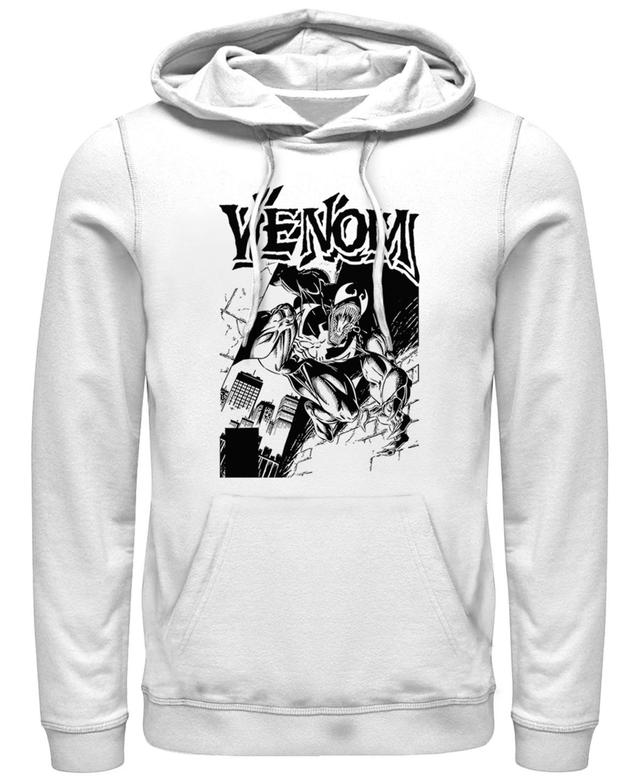 Marvel Mens Classic Venom Comic Poster, Pullover Hoodie Product Image