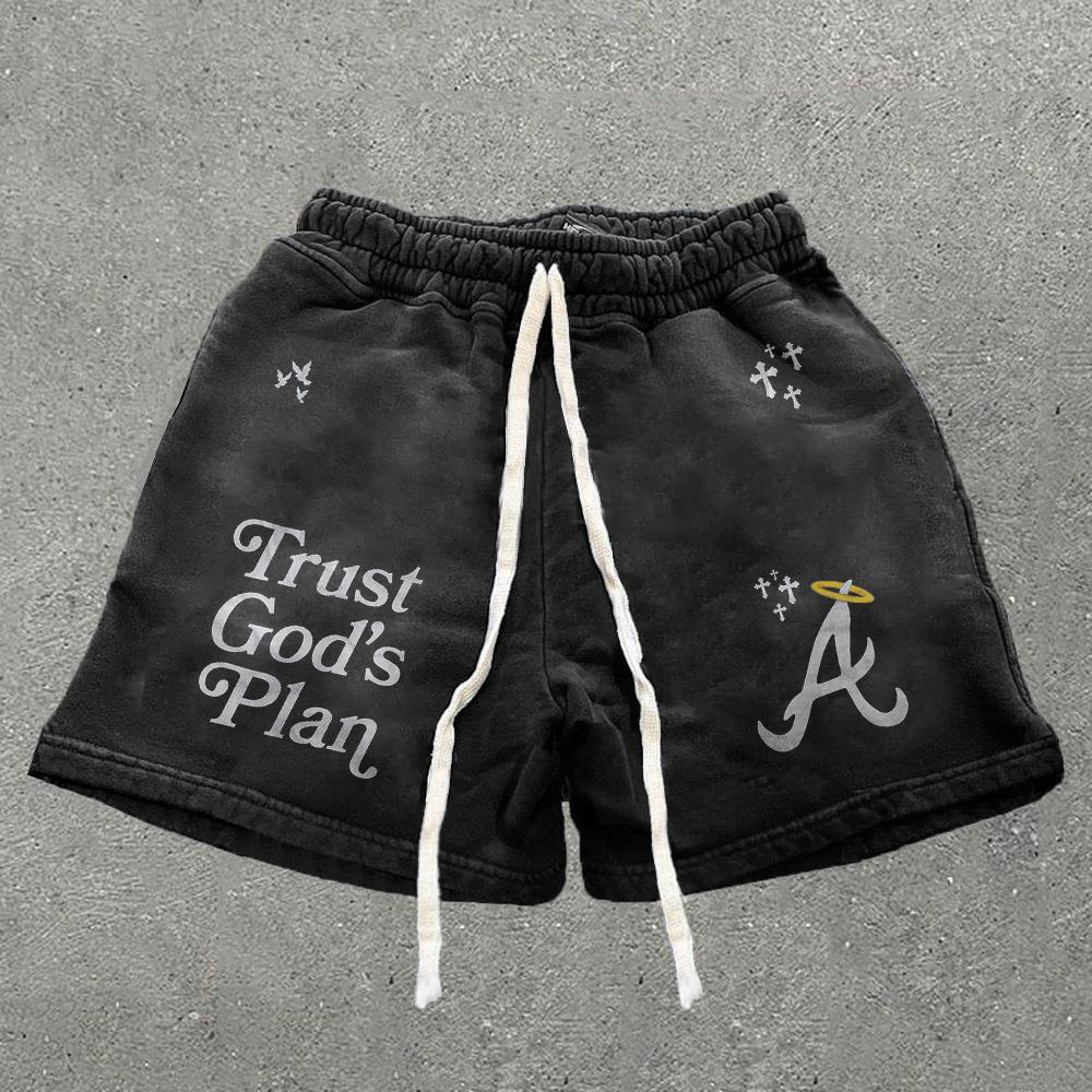 Sopula Trust God Plan Graphic Fashion Shorts Product Image