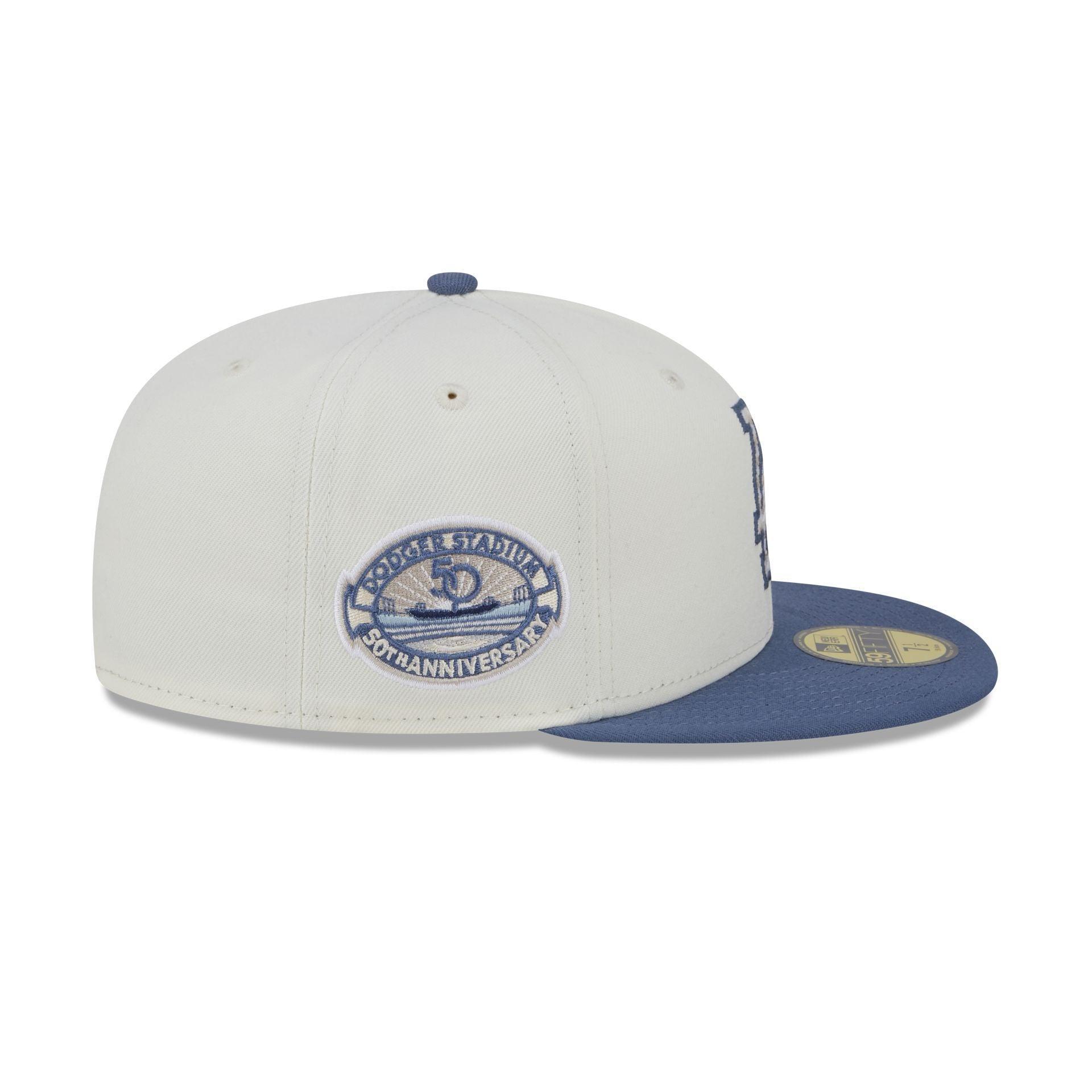 Los Angeles Dodgers Wavy Chainstitch 59FIFTY Fitted Hat Male Product Image