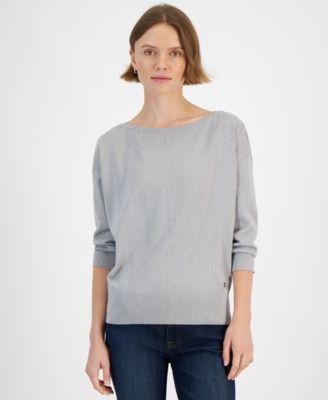 Tommy Hilfiger Womens Boat-Neck Dolman-Sleeve Sweater Product Image