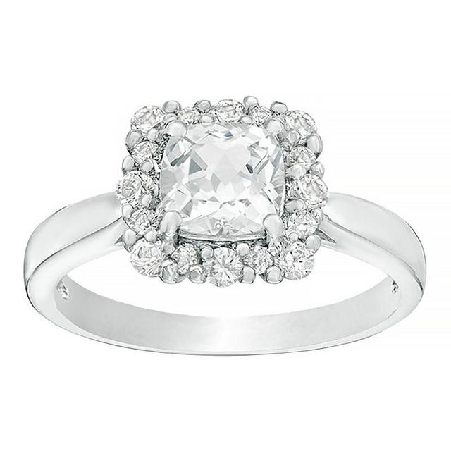 Gemminded Sterling Silver Lab-Created White Sapphire Ring, Womens Product Image