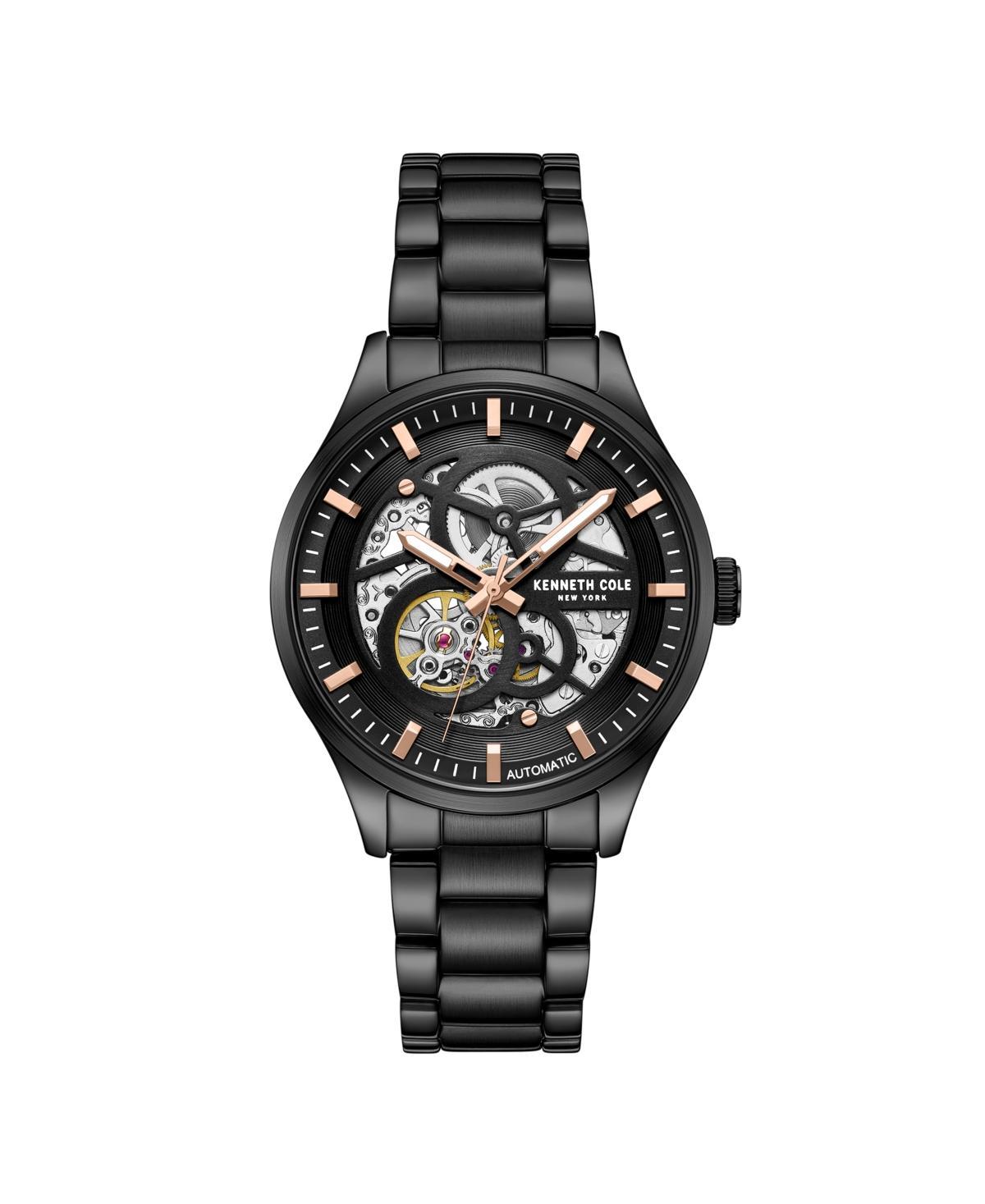 Kenneth Cole New York Mens Automatic Black Stainless Steel Watch 42MM - Black Product Image