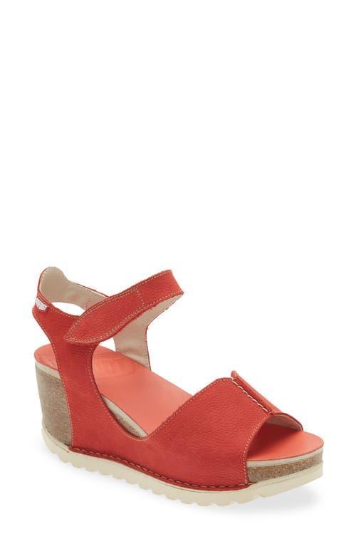 On Foot Leather Wedge Sandal Product Image