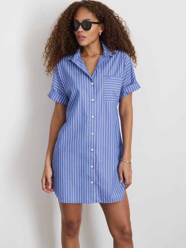 Kristen Shirtdress In Stripe Product Image