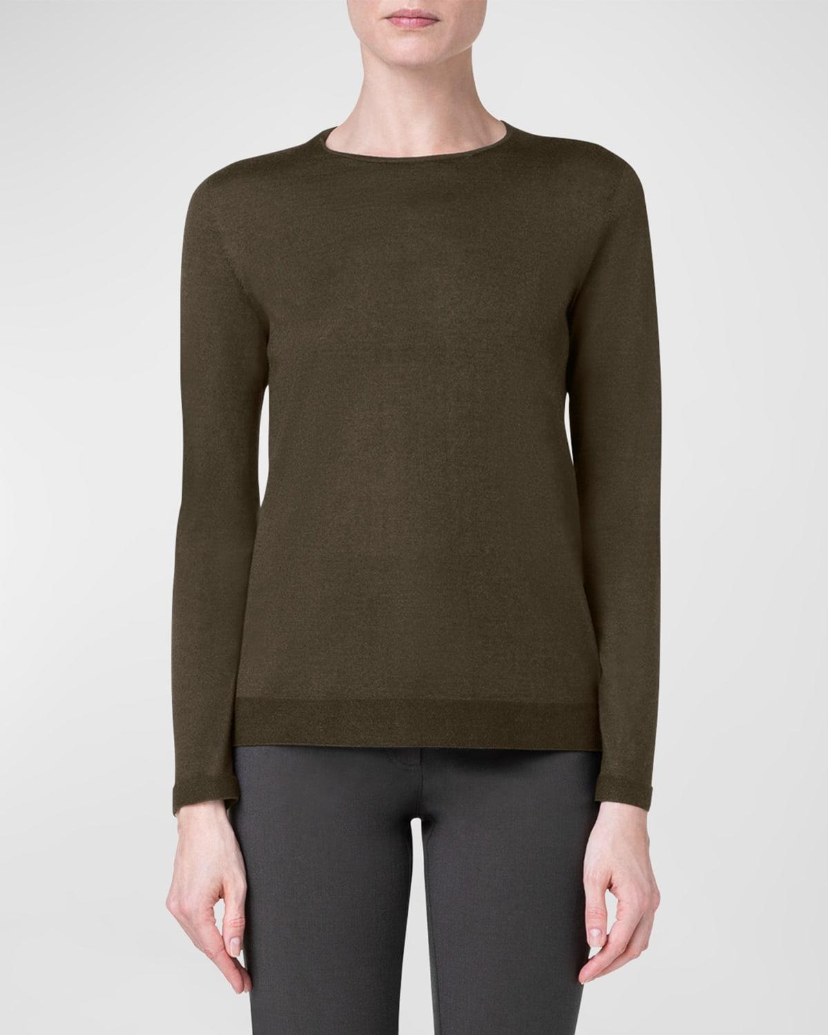 Akris Fine Gauge Cashmere & Silk Sweater Product Image