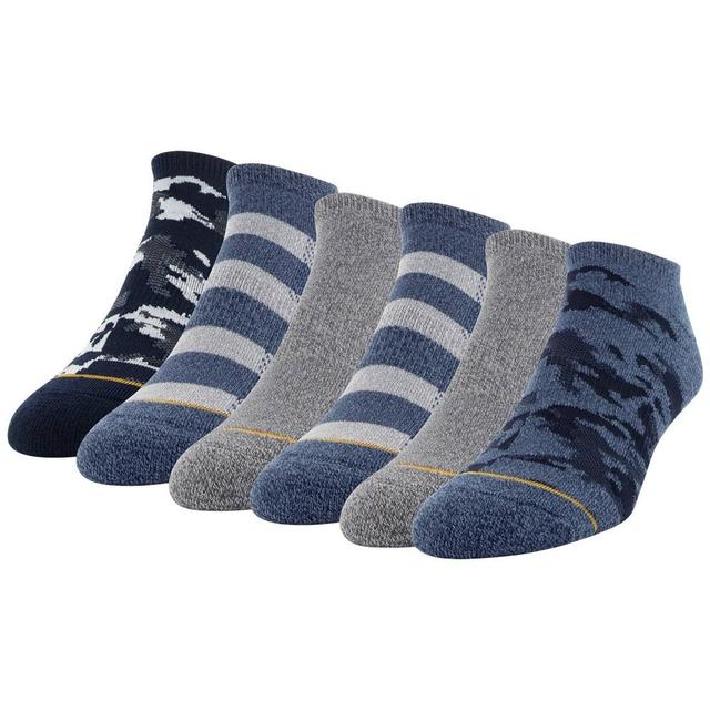 Signature Gold by GOLDTOE Mens Repreve 6pk Socks Blue/Black 6-12.5 Product Image