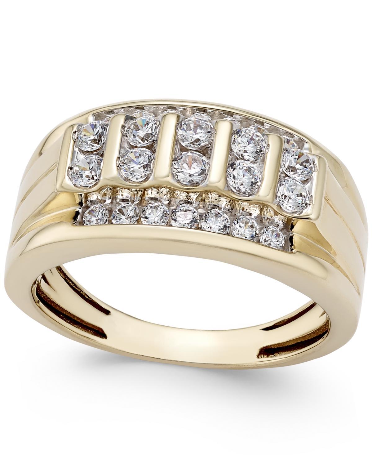 Mens Diamond Cluster Ring (1 ct. t.w.) in 10k Gold Product Image