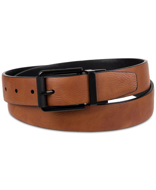 Kenneth Cole Reaction Mens Reversible Faux-Leather Stretch Dress Belt Product Image