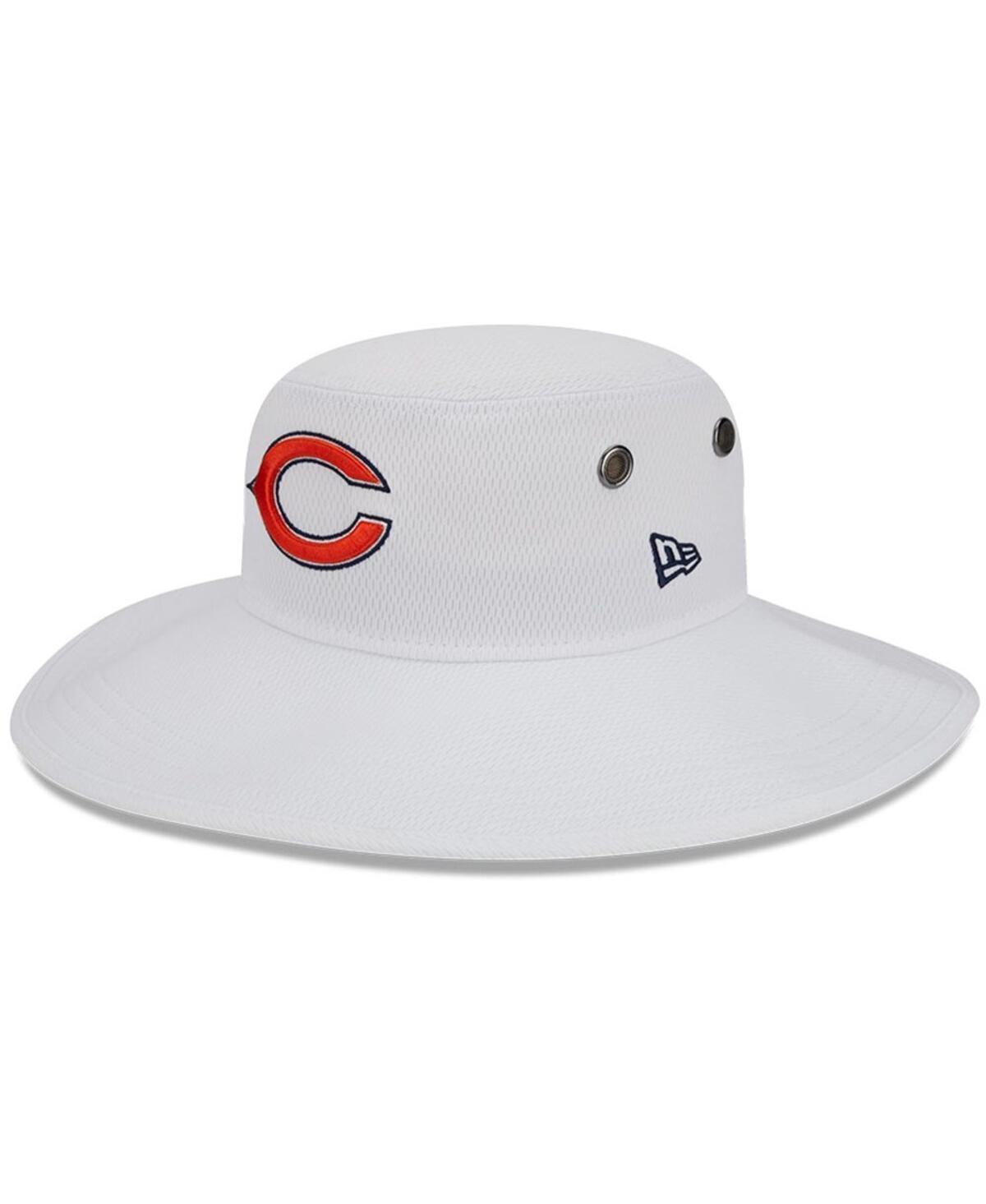 Mens New Era White Chicago Bears 2023 Nfl Training Camp Primary Logo Panama Bucket Hat Product Image