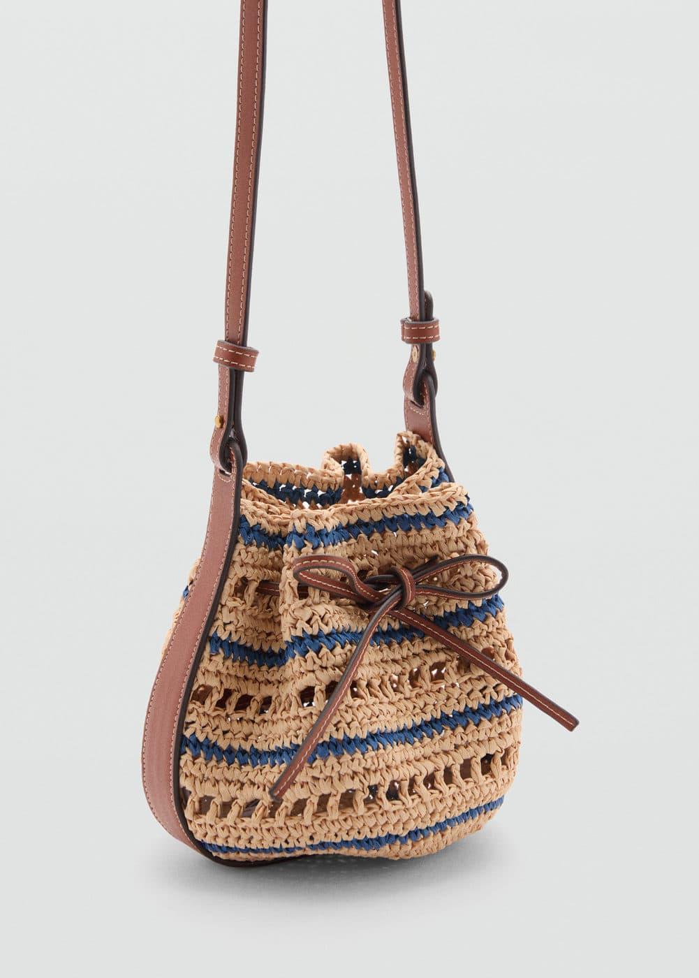 Mango Womens Combined Natural Fibre Bag Product Image