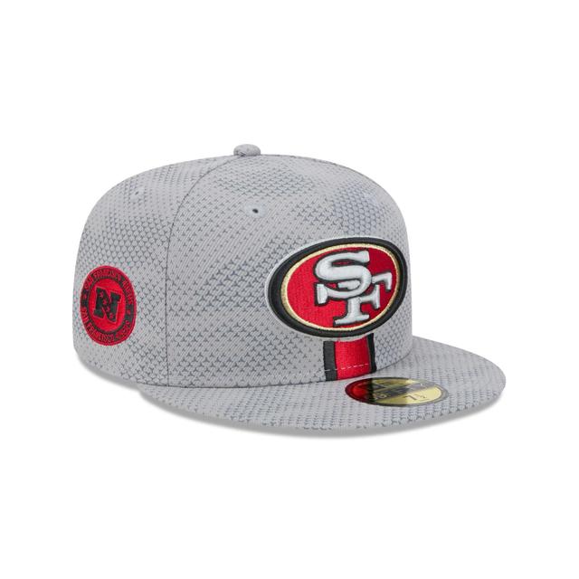 San Francisco 49ers 2024 Sideline Gray 59FIFTY Fitted Hat Male Product Image