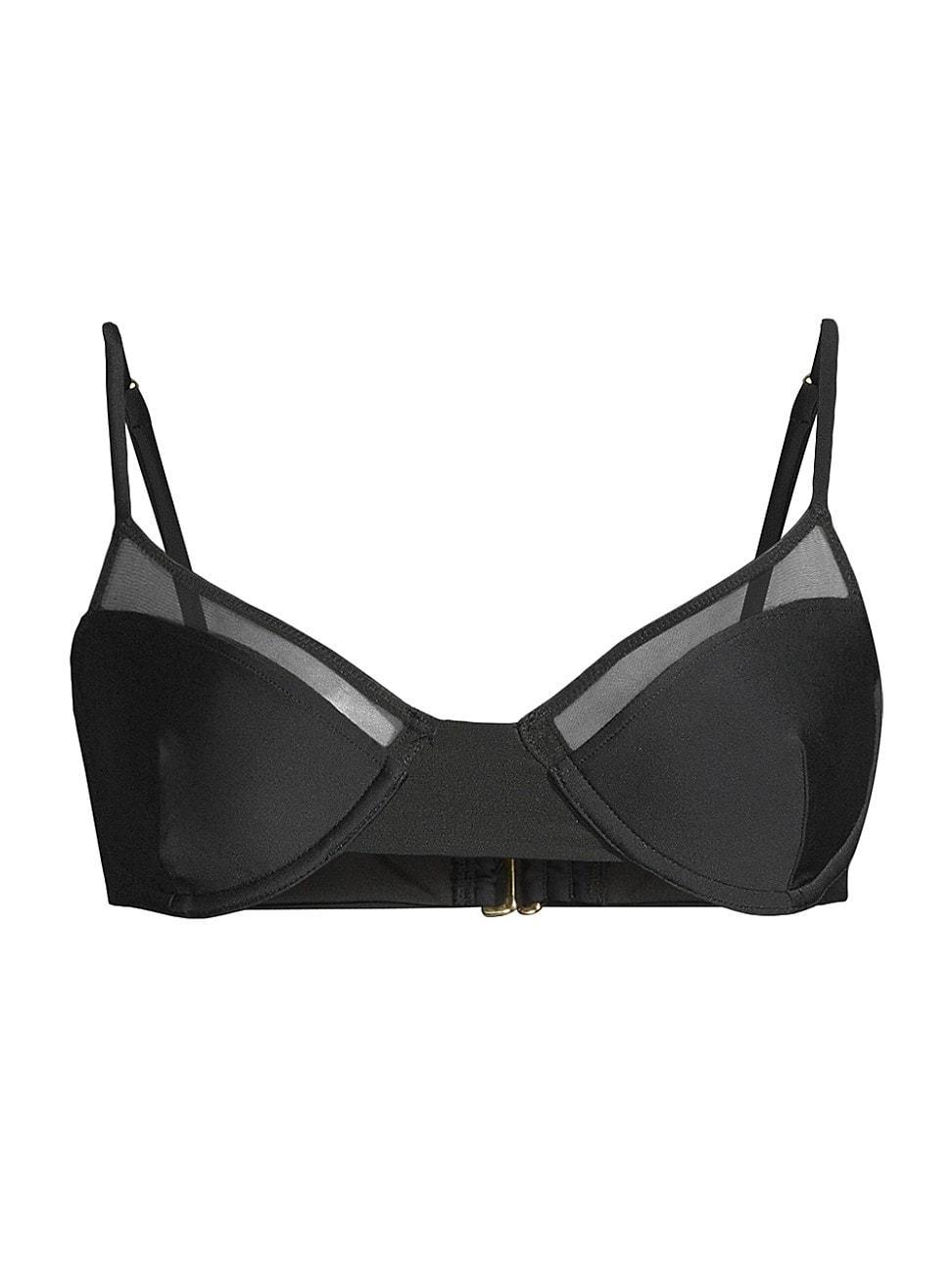 Womens Kai Mesh-Trimmed Underwire Bikini Top Product Image