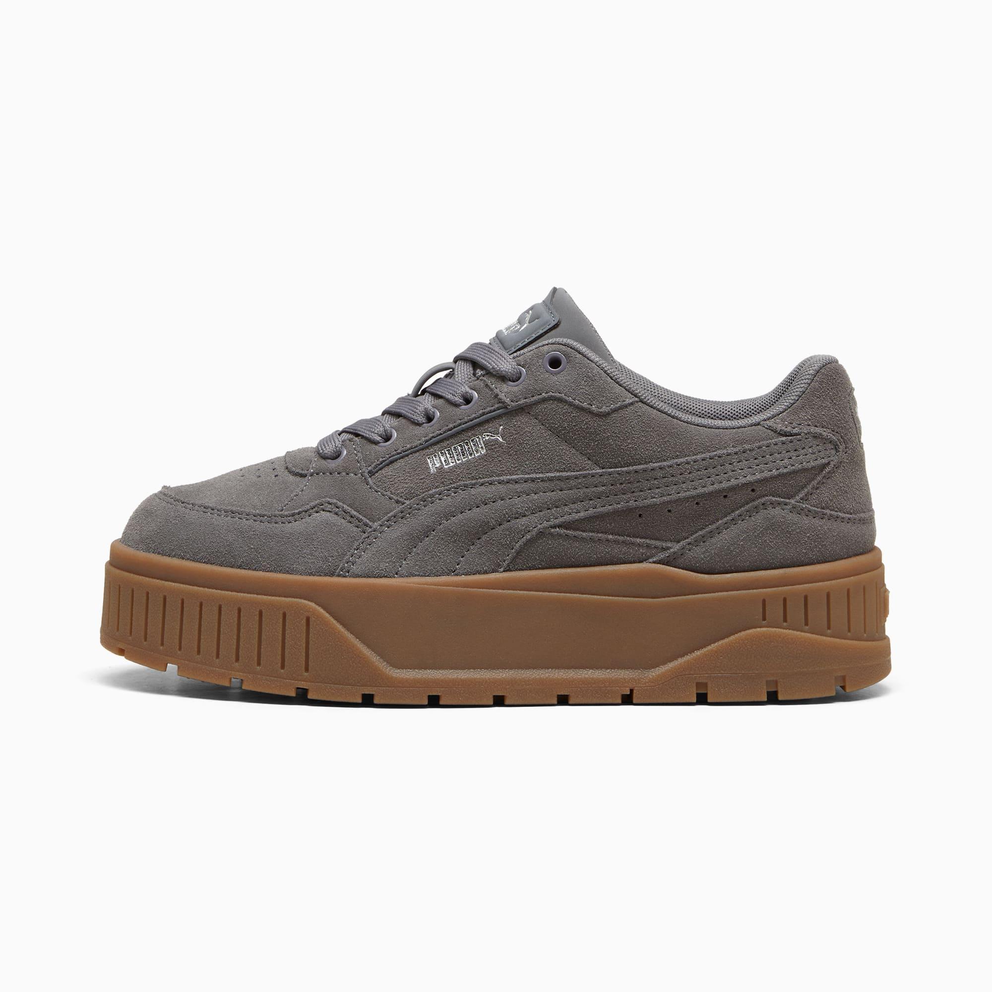 PUMA Karmen II Idol Suede Sneakers Women in Cool Dark Grey/Cool Dark Grey Product Image