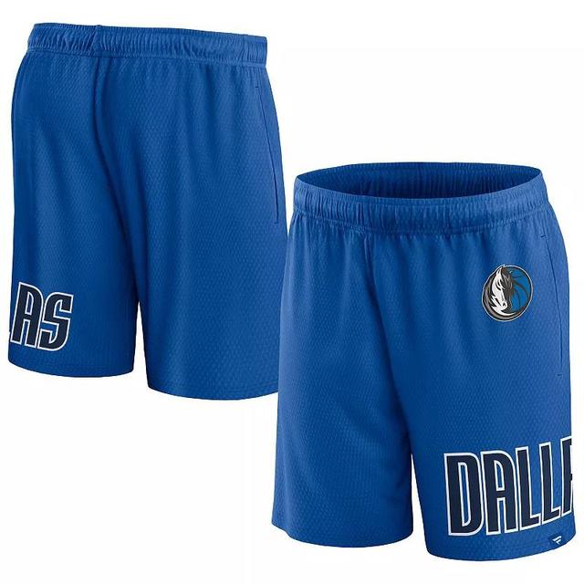 Mens Fanatics Branded Royal Dallas Mavericks Free Throw Mesh Shorts Product Image