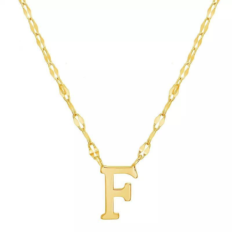 Paige Harper Initial Necklace, Womens F Gold Tone Product Image