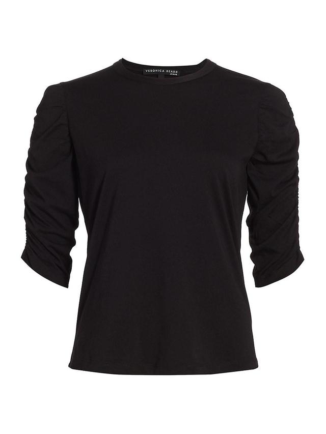 Womens Waldorf Ruched-Sleeve T-Shirt Product Image