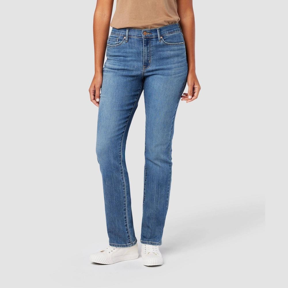 DENIZEN® from Levi's® Women's High-Rise Straight Jeans - Blue Goddess 10 product image