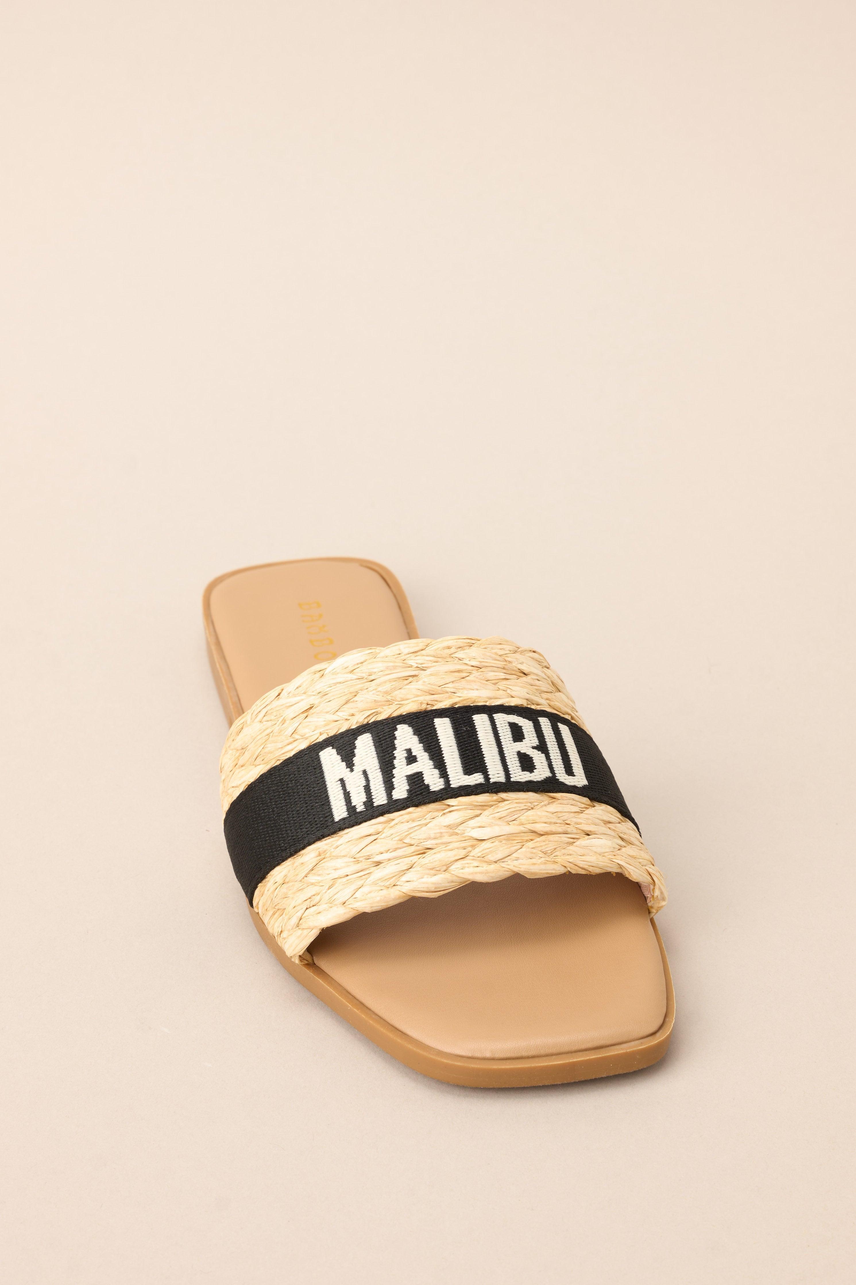 To The Tropics Black Sandals Product Image