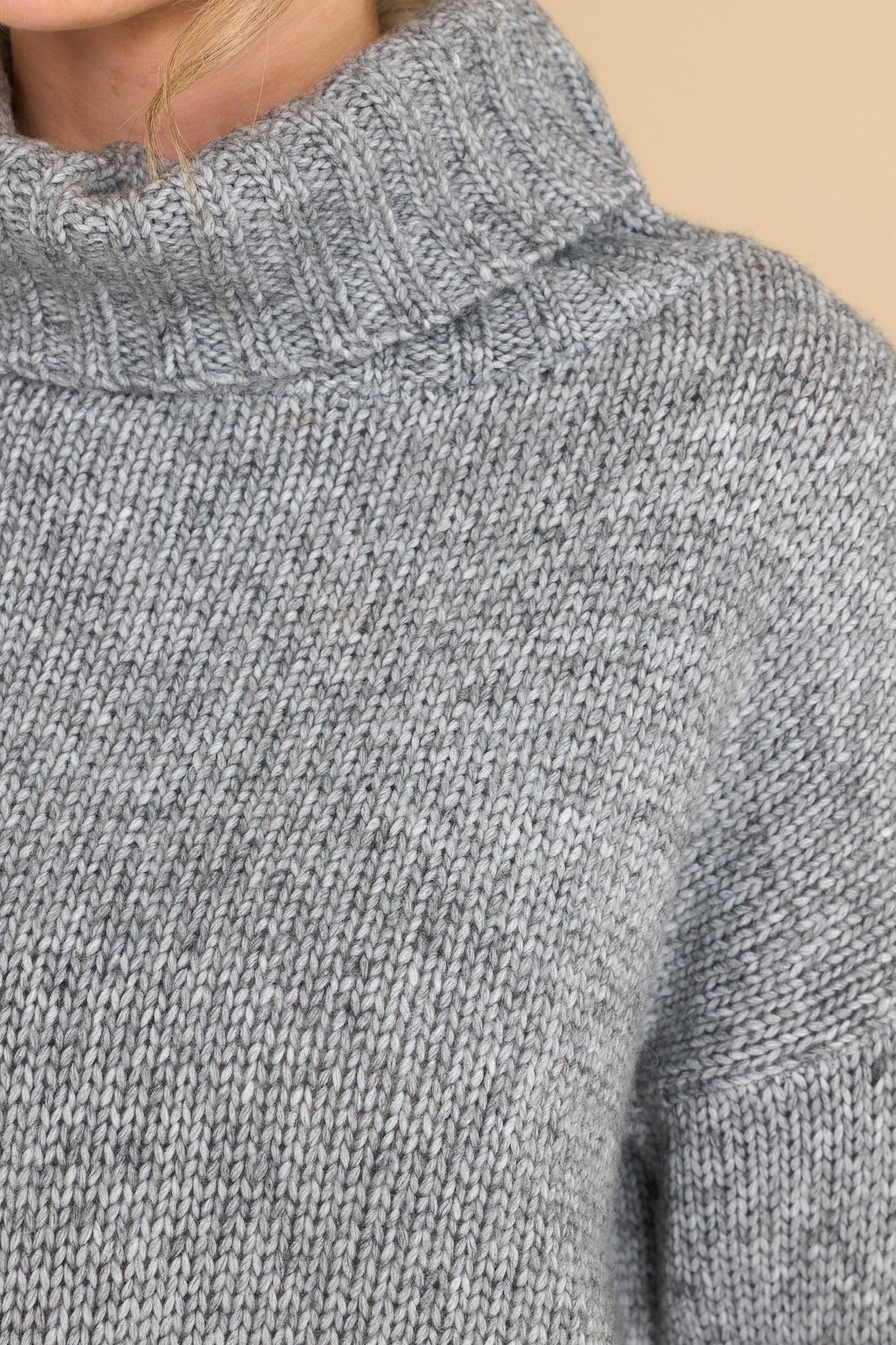 Fable Tuck It In Grey Sweater Product Image