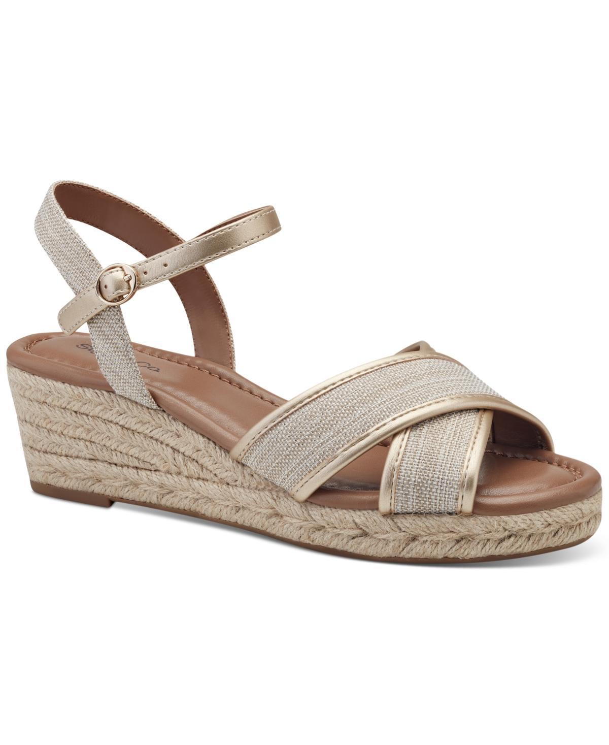 Style & Co Womens Leahh Strappy Espadrille Wedge Sandals, Created for Macys Product Image