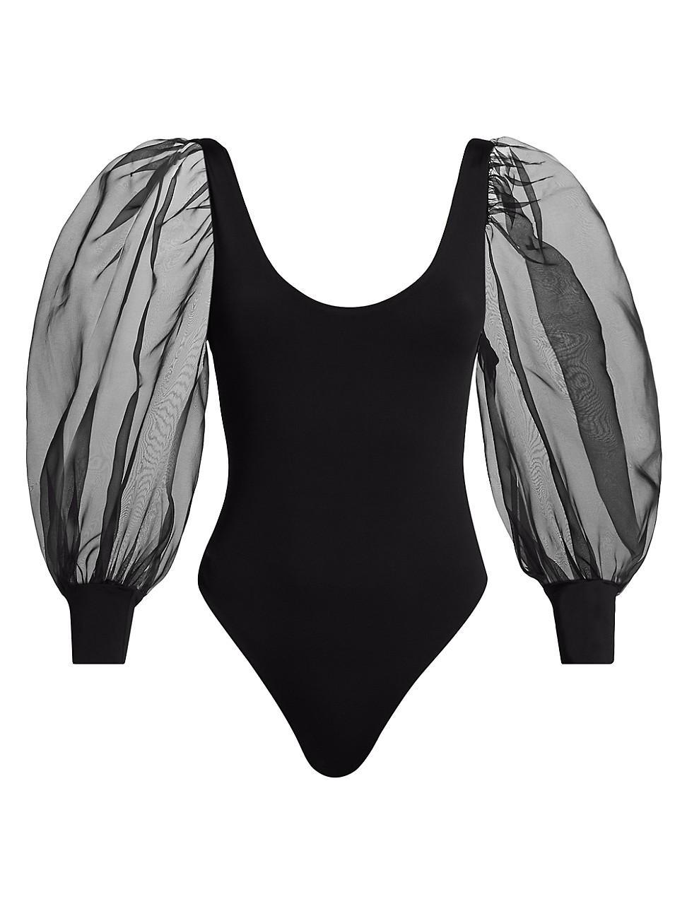 Womens Jillianne Semi-Sheer-Bodysuit Product Image