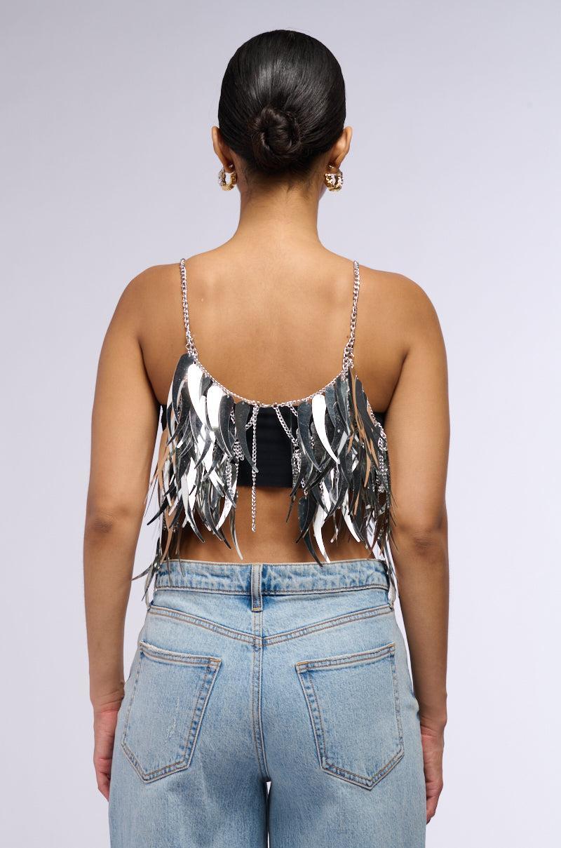 LATE AT NIGHT DANCING METALLIC BRALETTE Product Image